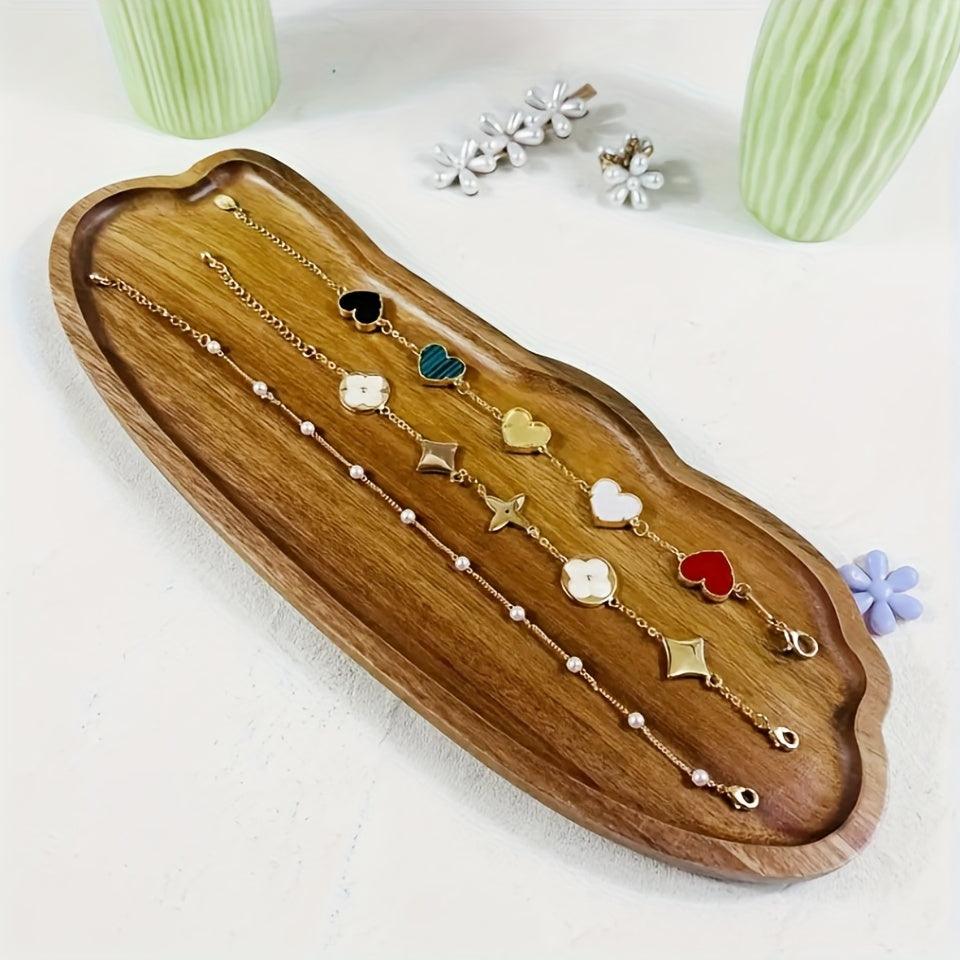 Cloudshaped Wooden Serving Tray Multifunctional Jewelry Food Display - HomeGoods Lima