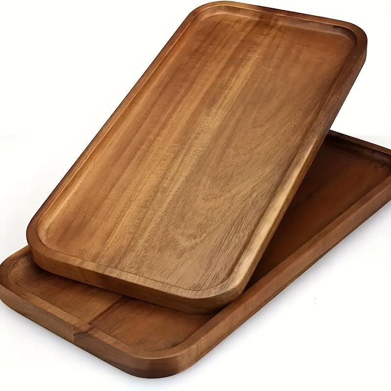 Acacia Wood Serving Tray for Drinks Food and Desserts - HomeGoods Lima