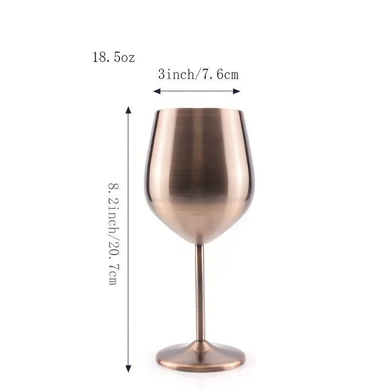 Stainless Steel Wine Glass Creative Durable DropResistant Barware - HomeGoods Lima