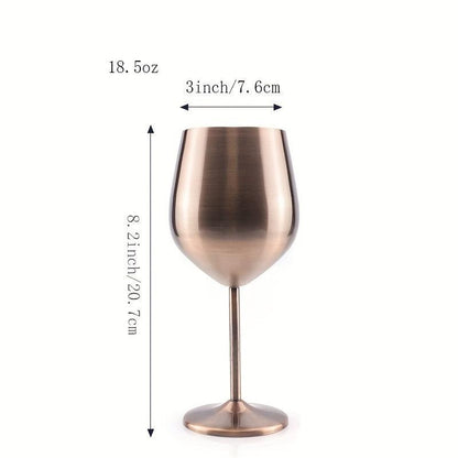 Stainless Steel Wine Glass Creative Durable DropResistant Barware - HomeGoods Lima