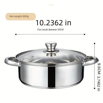 Stainless Steel Soup Pot for Pasta Steak Ramen - HomeGoods Lima