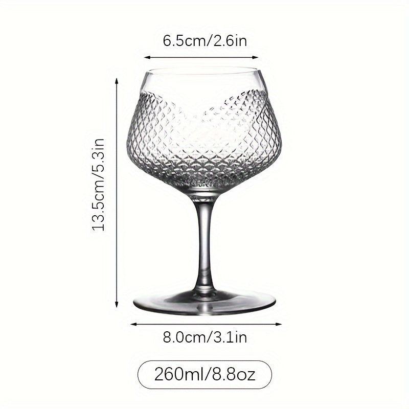 Stylish DiamondEngraved Wine Glasses Perfect for Cocktails Red Wine - HomeGoods Lima