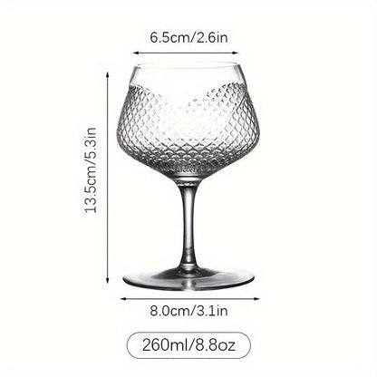 Stylish DiamondEngraved Wine Glasses Perfect for Cocktails Red Wine - HomeGoods Lima