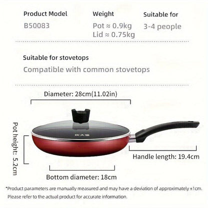 COOKER KING NonStick Pan with Glass Lid Induction Ready - HomeGoods Lima