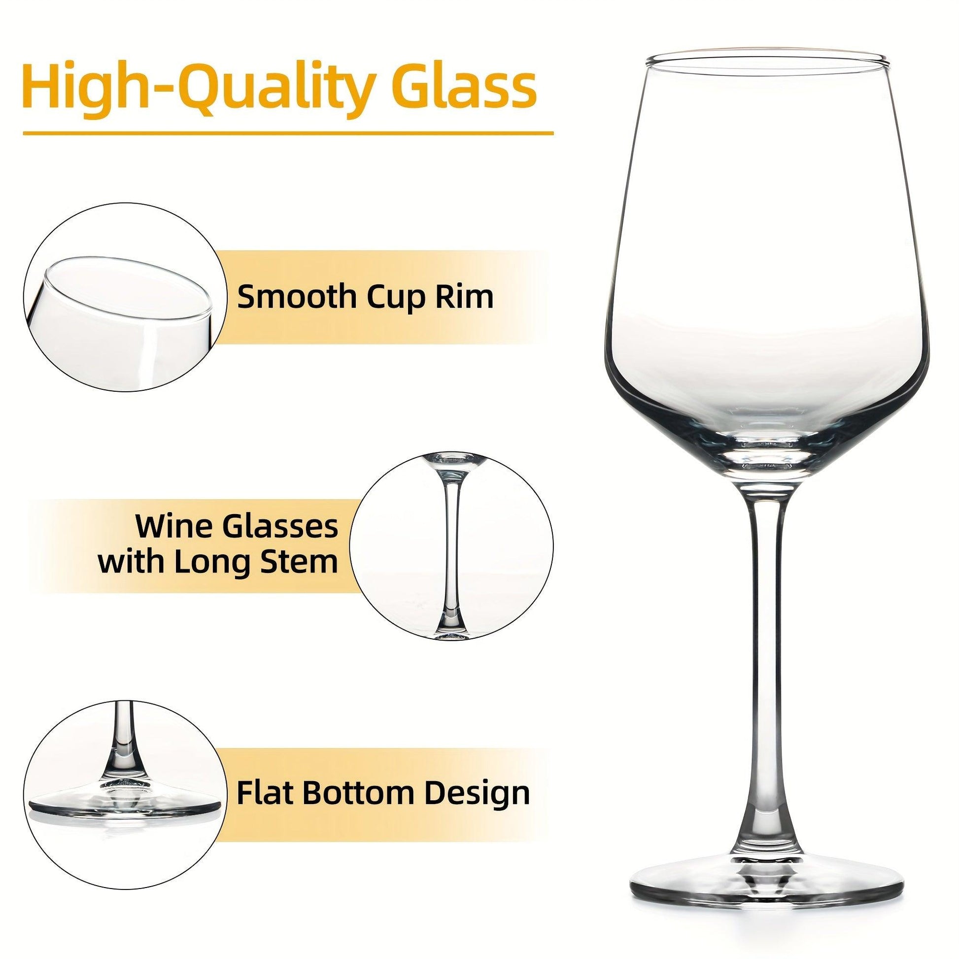 Durable Long Stem Crystal Wine Glasses LeadFree Dishwasher Safe - HomeGoods Lima