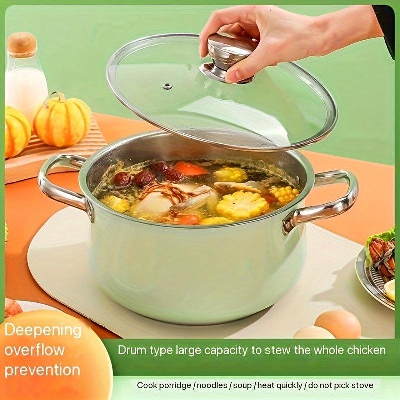 Durable Stainless Steel Soup Pot for Induction Cooker - HomeGoods Lima