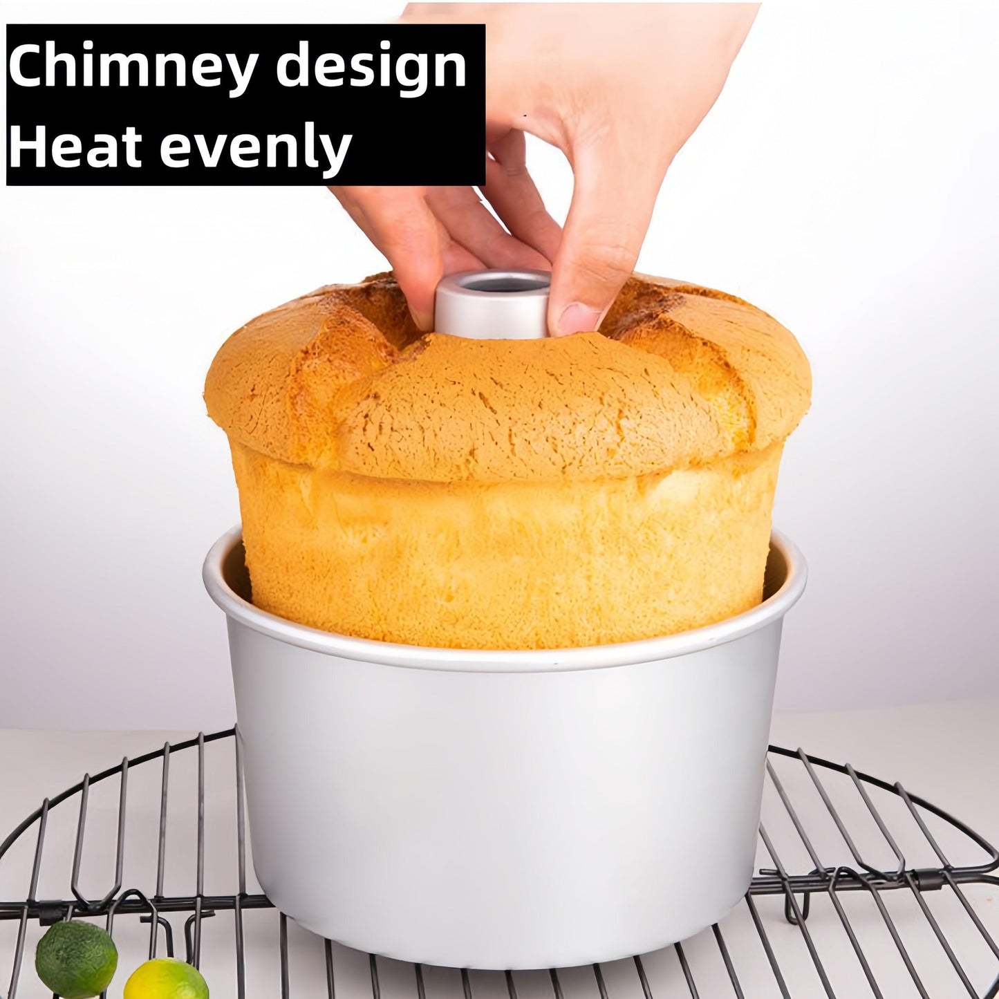 Removable Bottom Round Aluminum Cake Pan for Chiffon Cakes - HomeGoods Lima