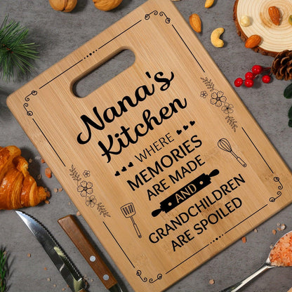 Personalized Bamboo Cutting Board Christmas Gift for Grandma - HomeGoods Lima