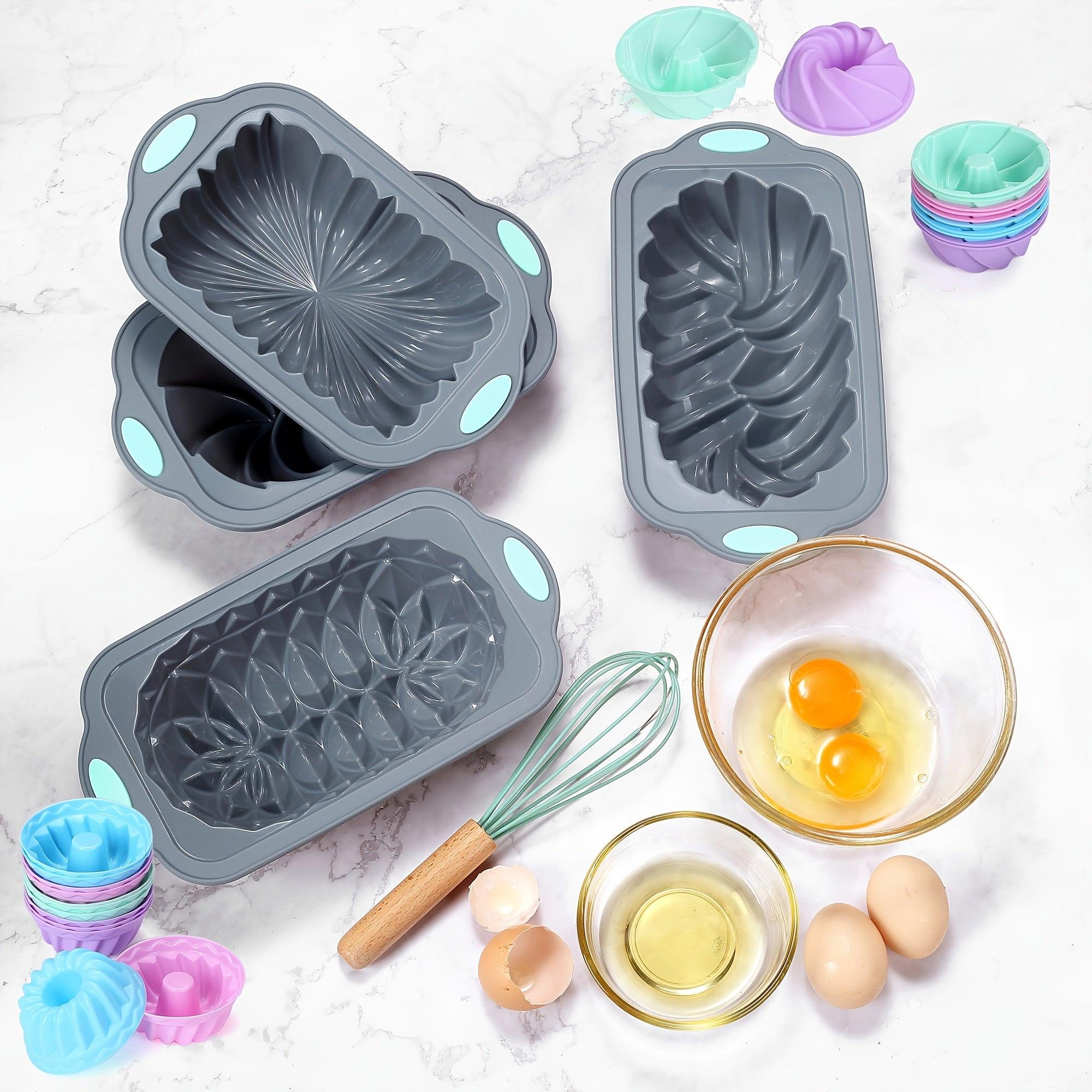 Premium NonStick Silicone Baking Pan Set Lotus Spiral More Patterns - HomeGoods Lima