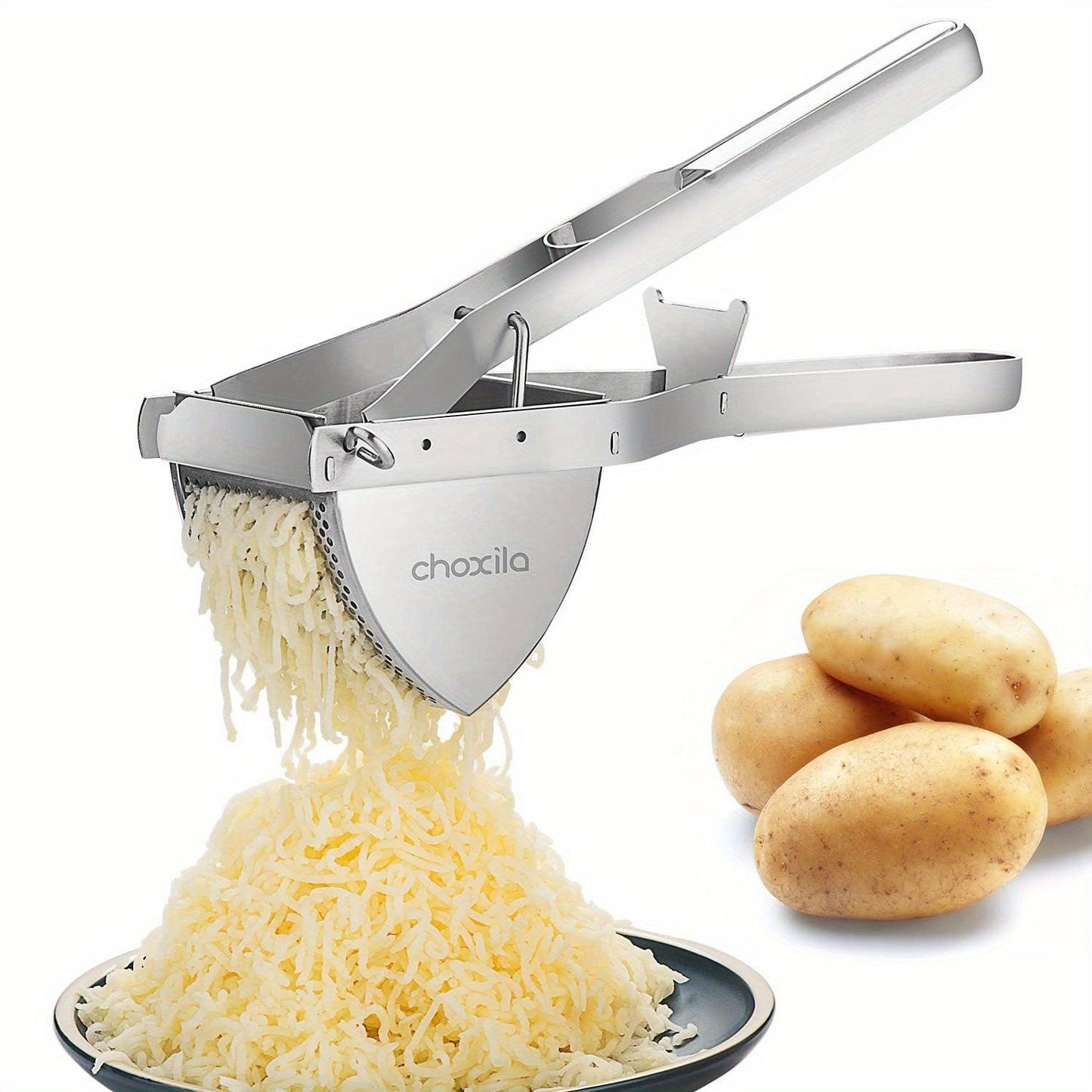 Stainless Steel Potato Masher with Ergonomic Handle - HomeGoods Lima