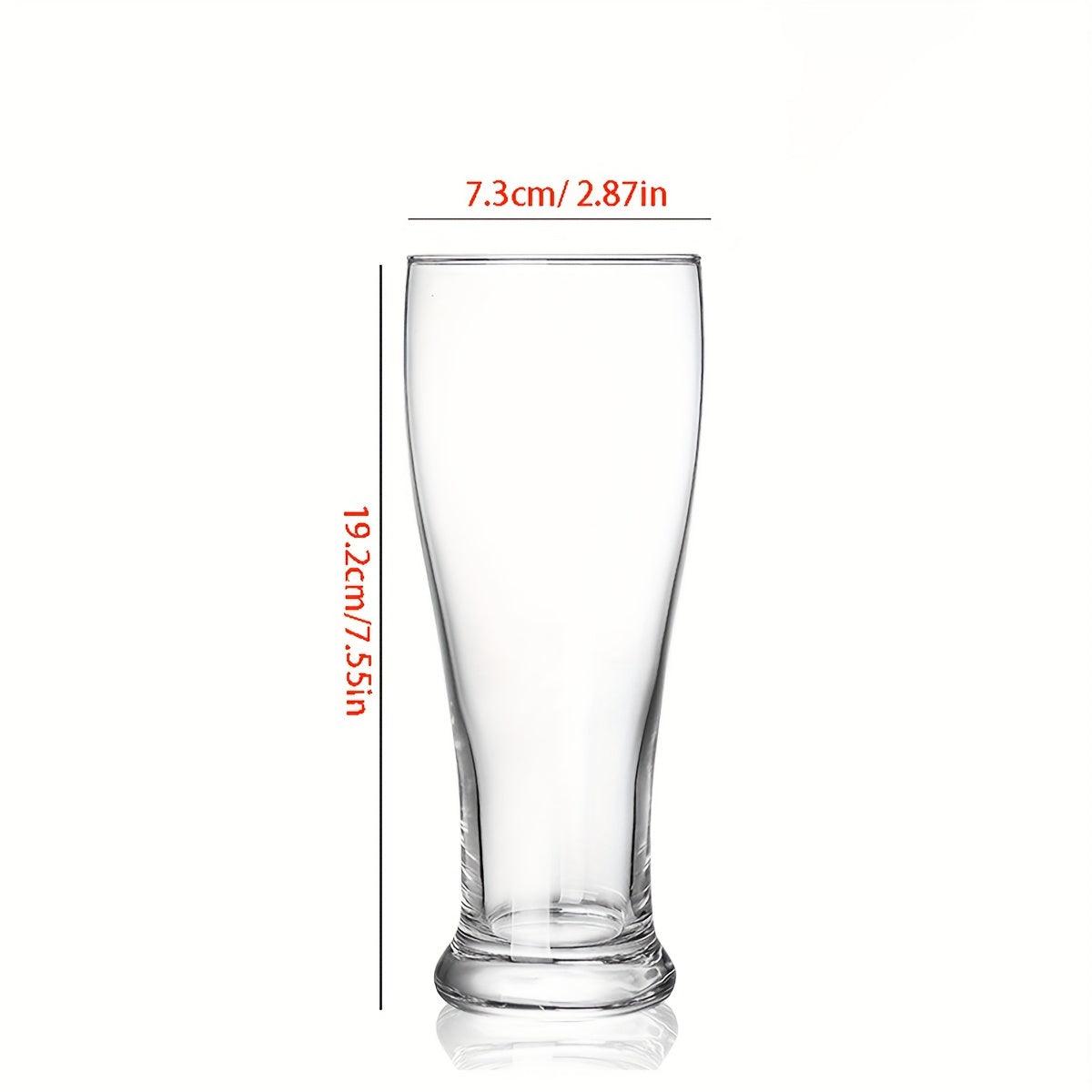 Premium Reusable Glass Beer Glass EcoFriendly No Rush 1Pc - HomeGoods Lima