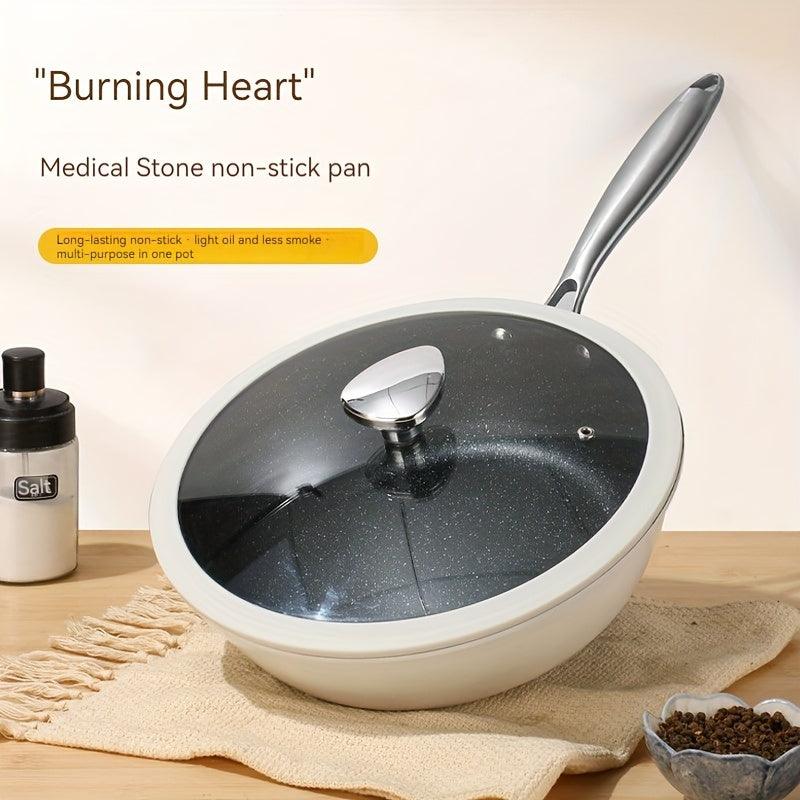 29CM Nonstick Maifan Stone Frying Pan with Lid - HomeGoods Lima