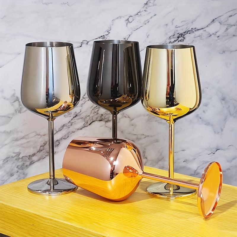 Stainless Steel Wine Glass Creative Durable DropResistant Barware - HomeGoods Lima