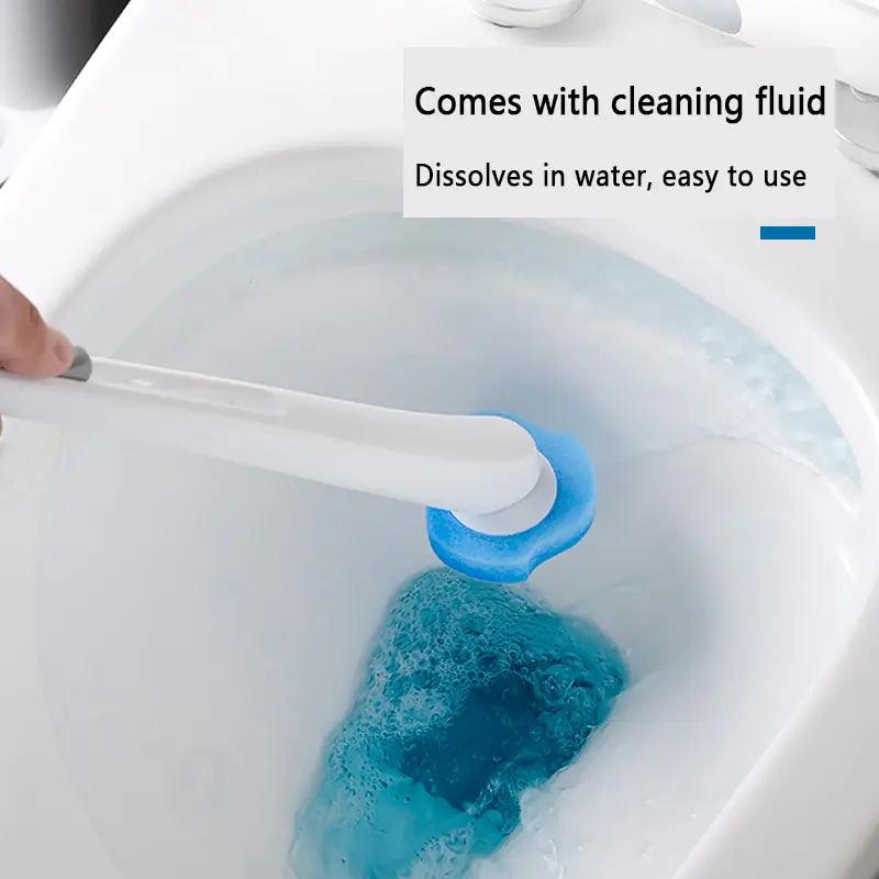 Disposable Toilet Brush Cleaner with Long Handle Bathroom Cleaning Brush - HomeGoods Lima